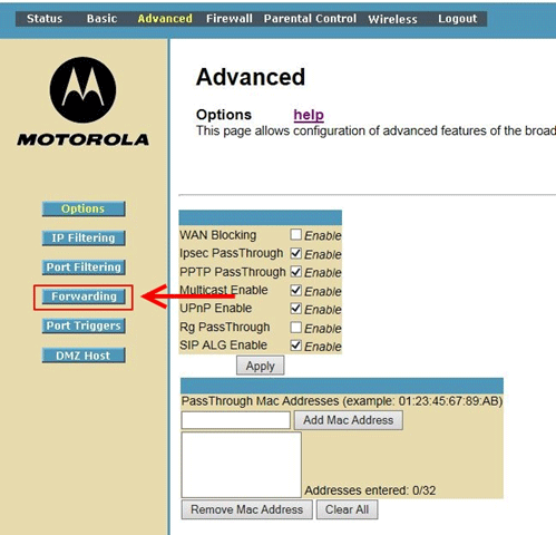 Router Advanced Configuration